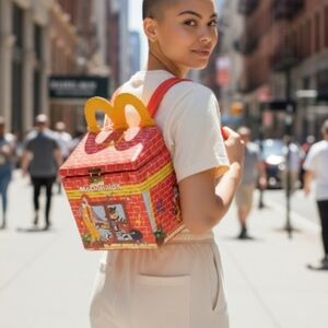 McDonald's Vibrant Red and Yellow Backpack